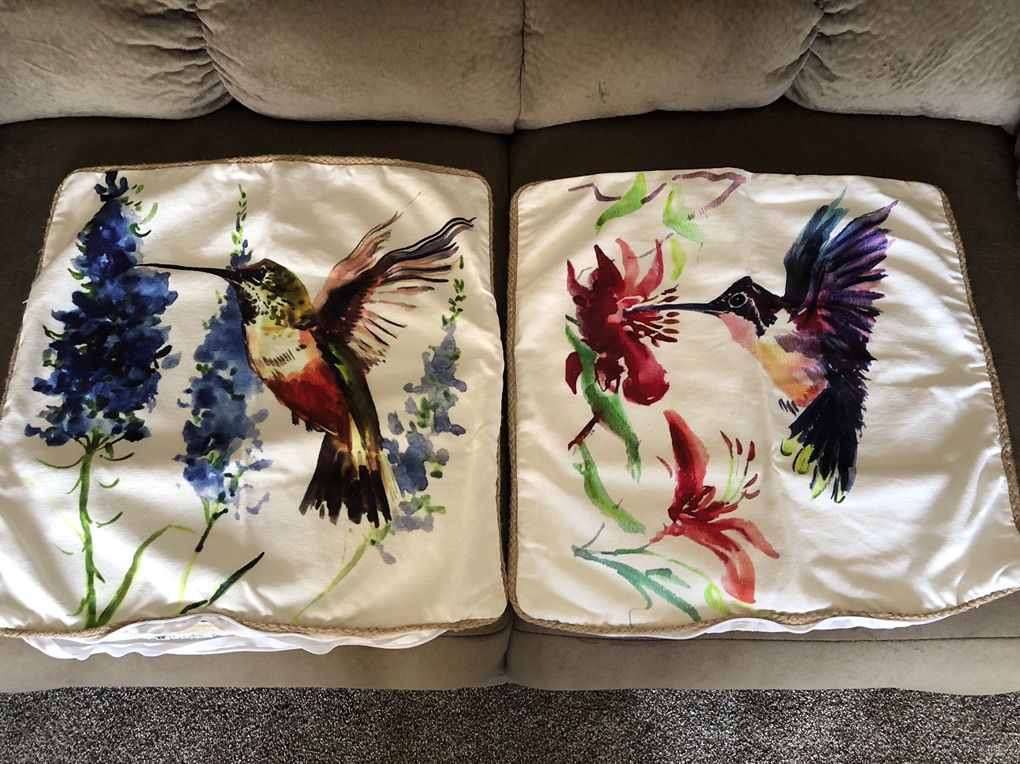 Hummingbird Pillow Covers