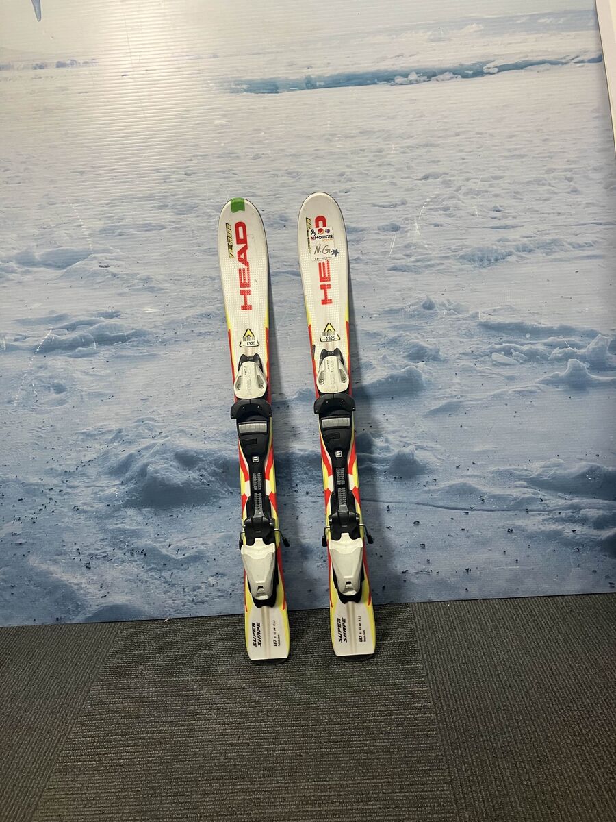 Head SuperShape Jr 87cm Kids Skis w/ TYROLIA Head LRX 4.5 Demo Binding - Used