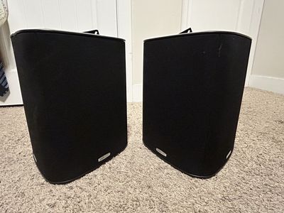 Polk Audio Black Surround Sound Speakers Pair with Mounts