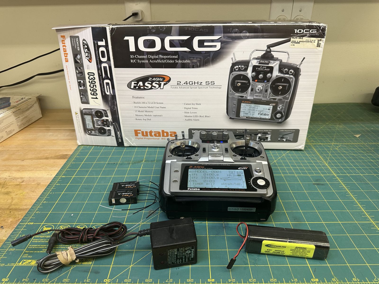 Futaba 10CG computer radio system gently used