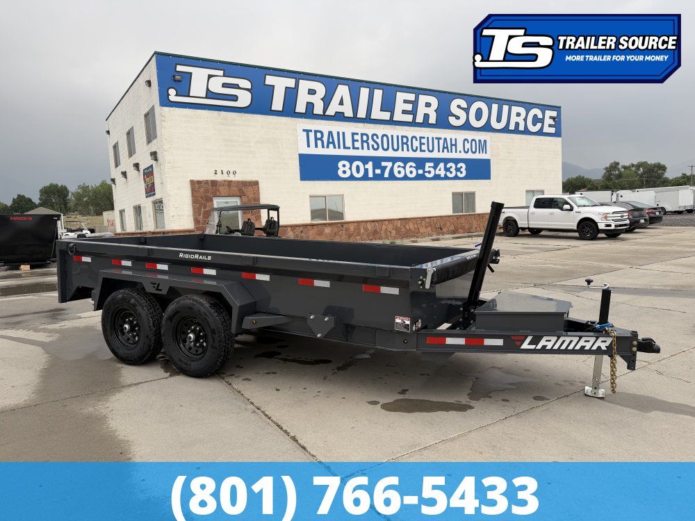 7x14 Lamar DG Dump Trailer - 14K GVWR -