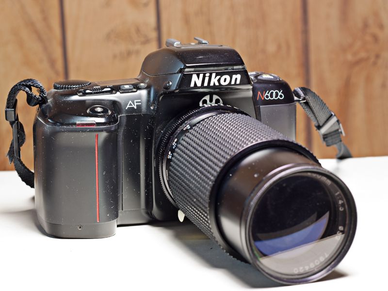 Nikon N6006 Film Camera w/Tokina RMC 80-200mm f/4.5 Zoom, Rolev MG Skylight Filter and Soligor Auto Extension Tubes 