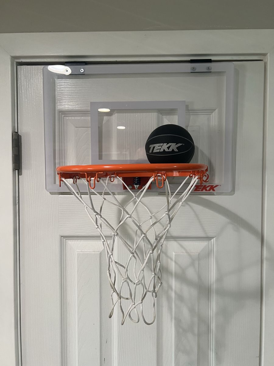 TEKK Over-The-Door Mini Basketball Hoop with Ball