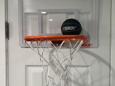 TEKK Over-The-Door Mini Basketball Hoop with Ball