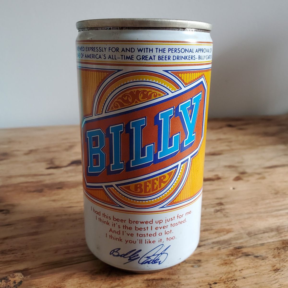 Billy Beer Can from 1977