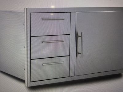 32 Inch Stainless Steel Double Drawer Combo