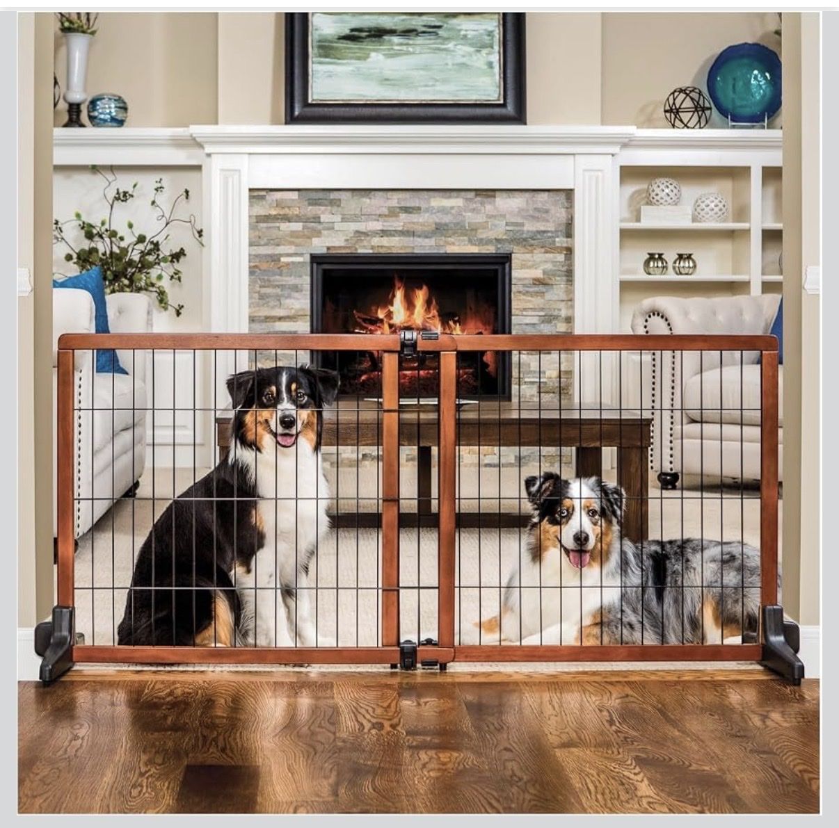 Carlson Pet Products Freestanding Wooden Pet Gate