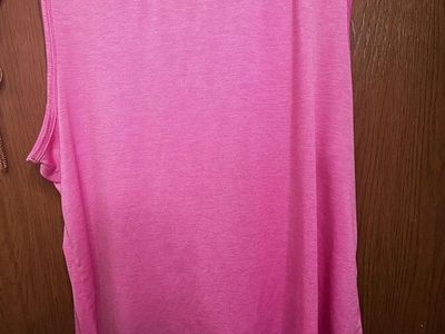 Avia Women's Pink Athletic Tank Top, Size XL - Breathable Gym & Workout Shirt