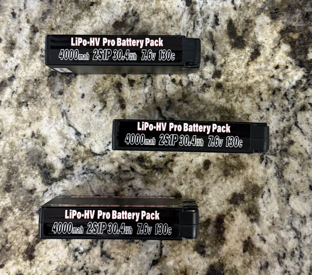 4000mAh 2S 7.6V 130C LCG Shorty Packs