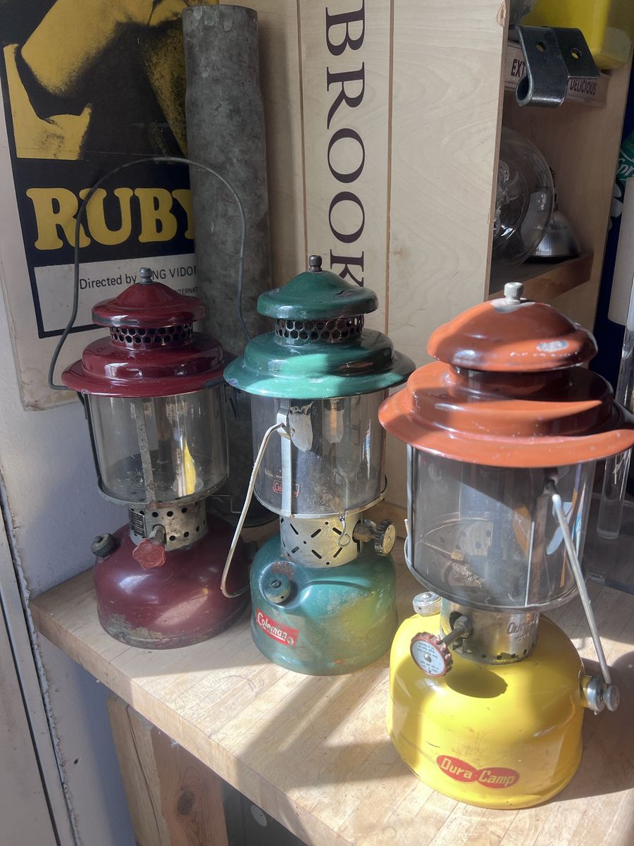 Vintage AGM, Duracamp, & Coleman Gas Lamps