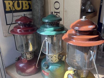 Vintage AGM, Duracamp, & Coleman Gas Lamps