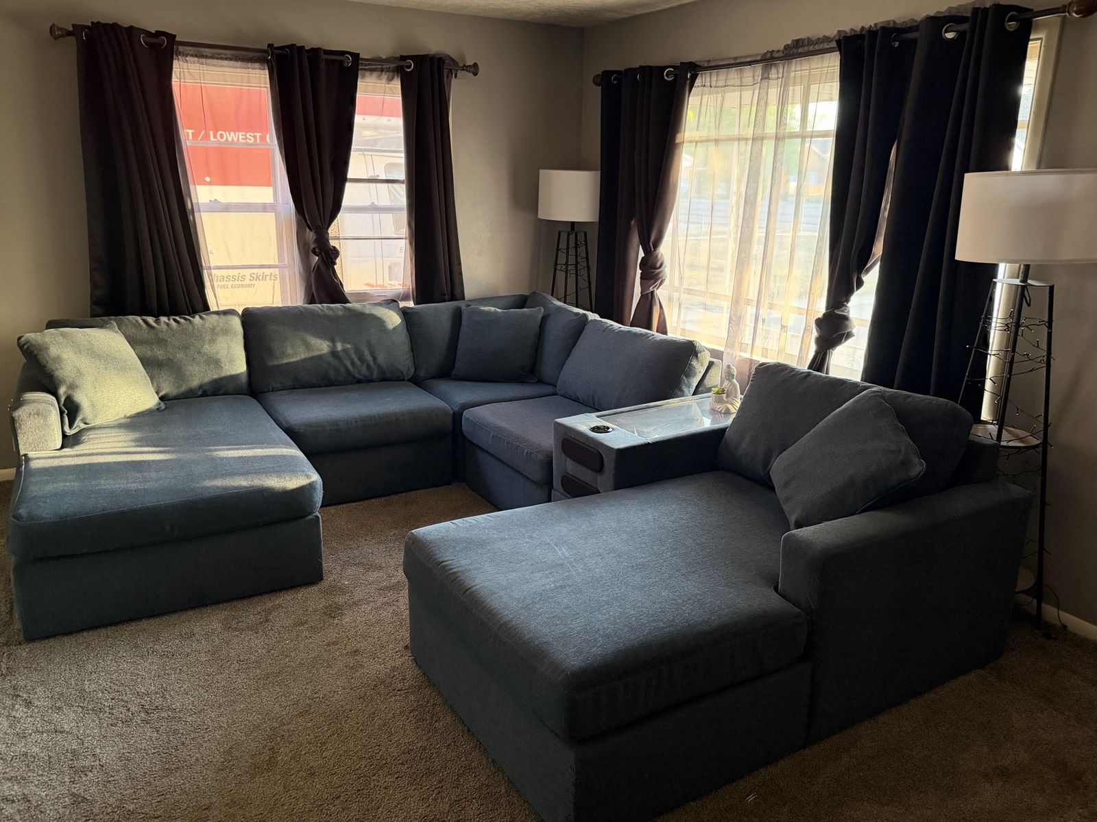 Modular Next-Gen NuvellaTM Performance Fabric Sectional with Chaise