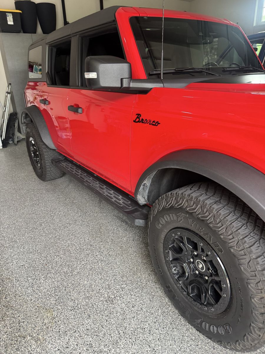 Genuine OEM Ford Bronco Rock Rails Running Boards - Black 4-door