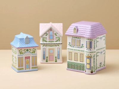 NEW Lenox Village Canister Complete Set Kitchen Supplies Decor Spice Village Accessories