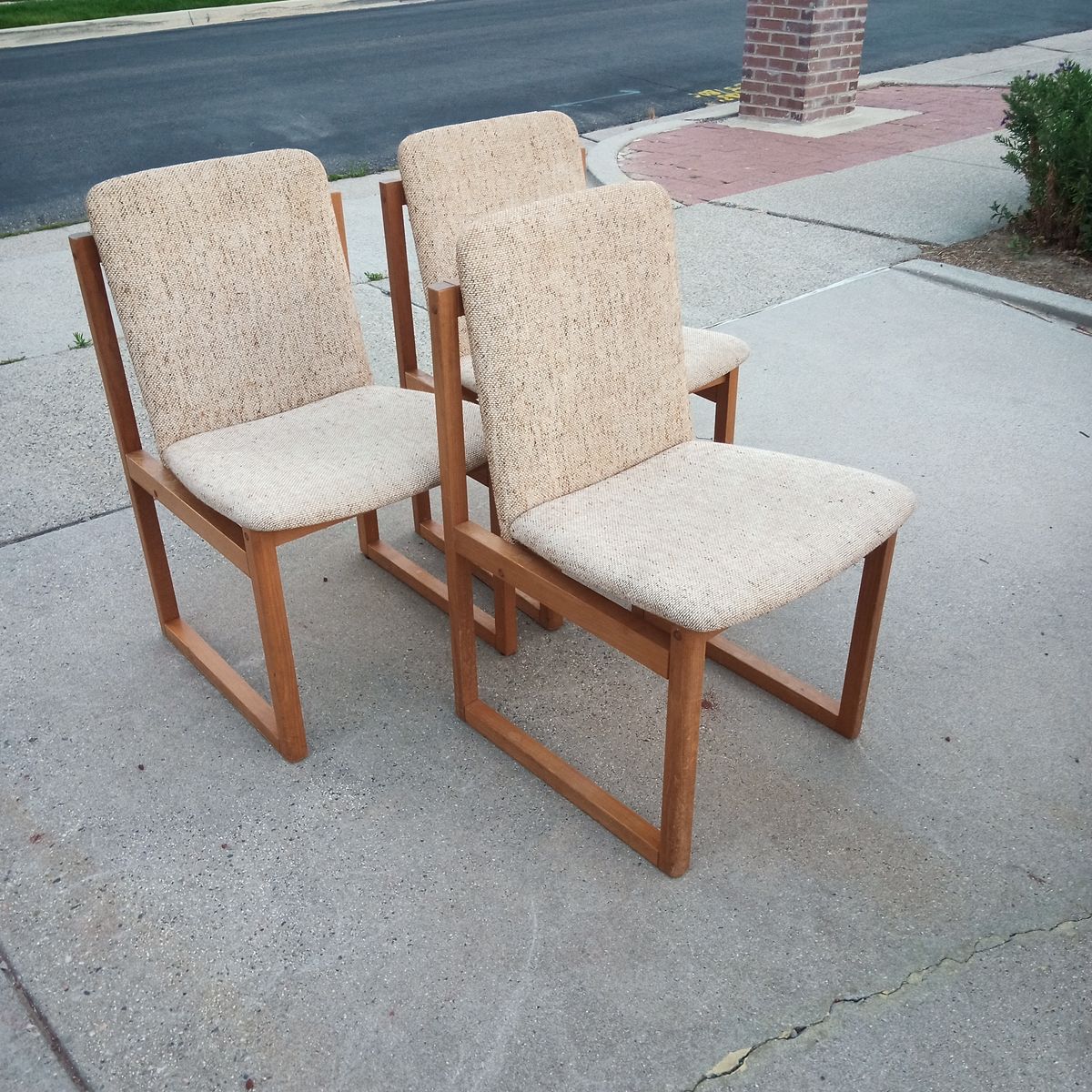 Set of 3 Vintage Danish Teak Dining Chairs