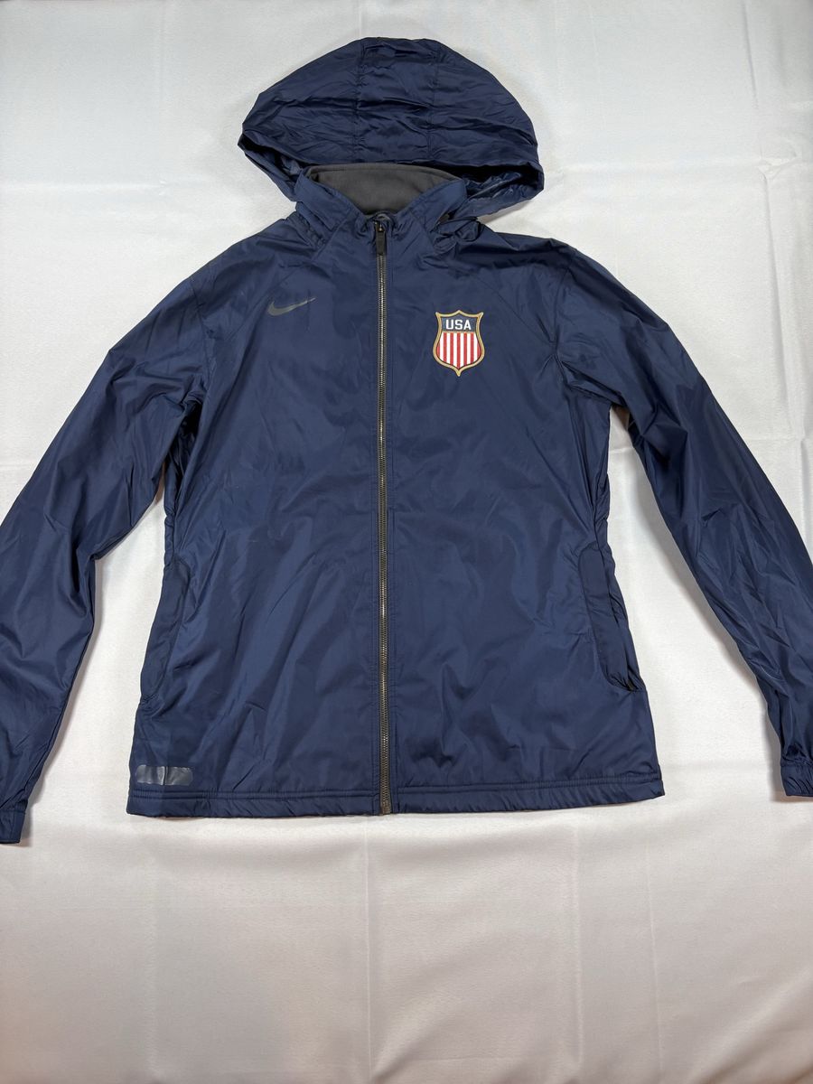 Nike USA Storm-FIT Jacket Large Navy Hooded