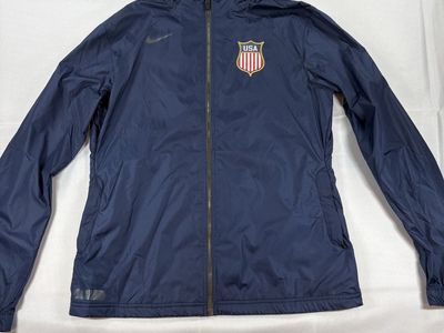 Nike USA Storm-FIT Jacket Large Navy Hooded