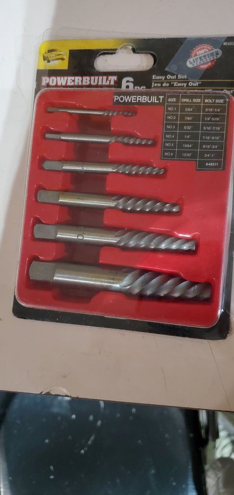 Powerbuilt 6-Piece Easy Out Screw Extracto