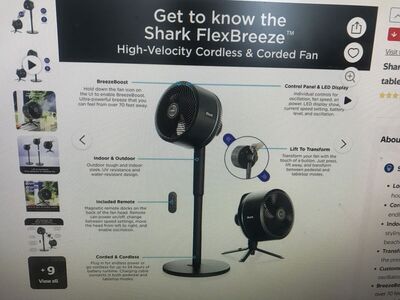 Shark flex breeze module they’re cooling system fan