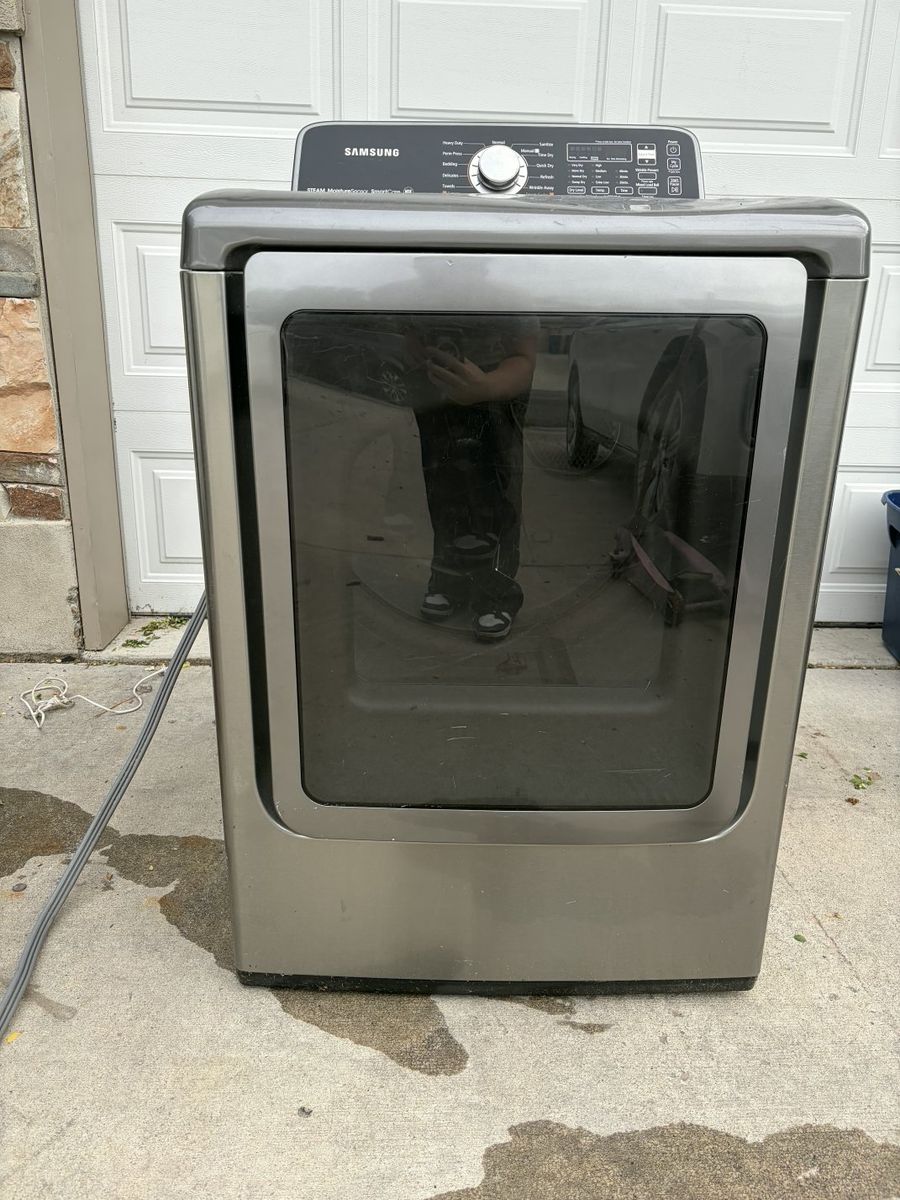 Samsung Electric Dryer in Stainless Steel Finish