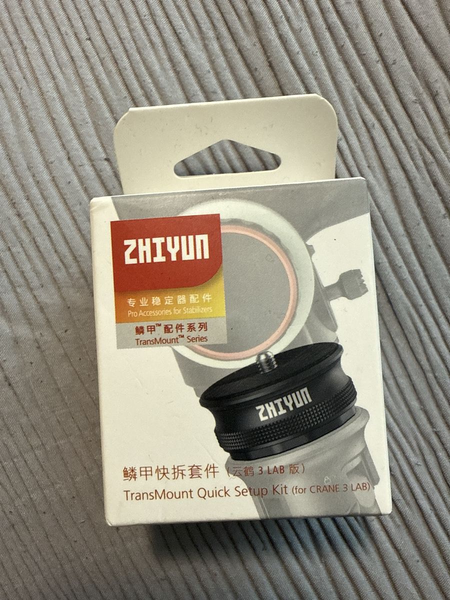 Zhiyun TransMount Quick Setup Kit for CRANE 3 LAB Stabilizer. Unopened 
