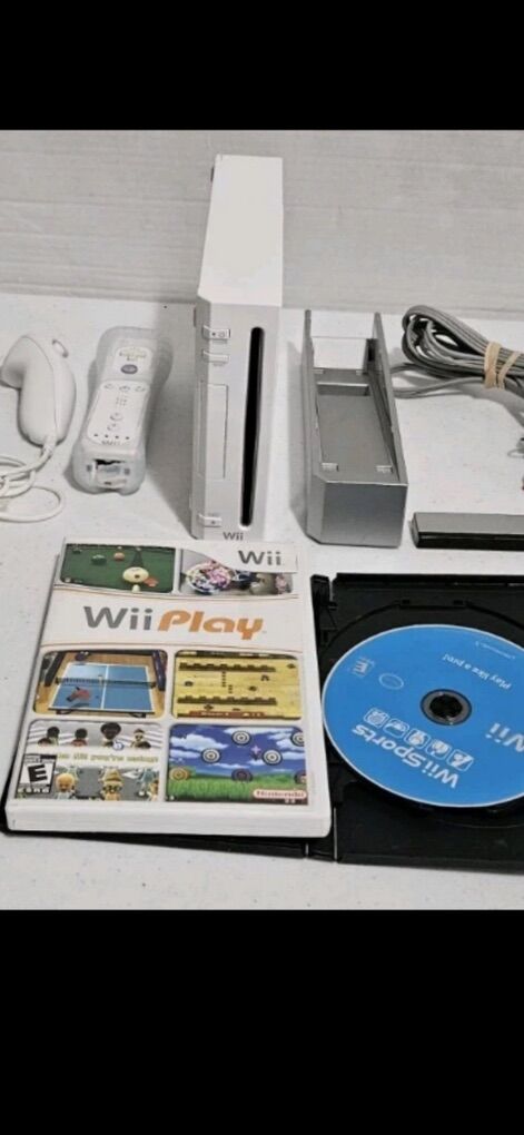 Wii Console With  2 Games