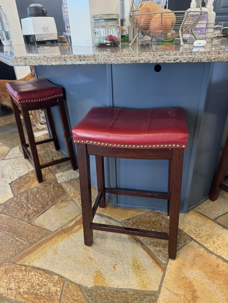 Backless Counter Height Saddle Stools