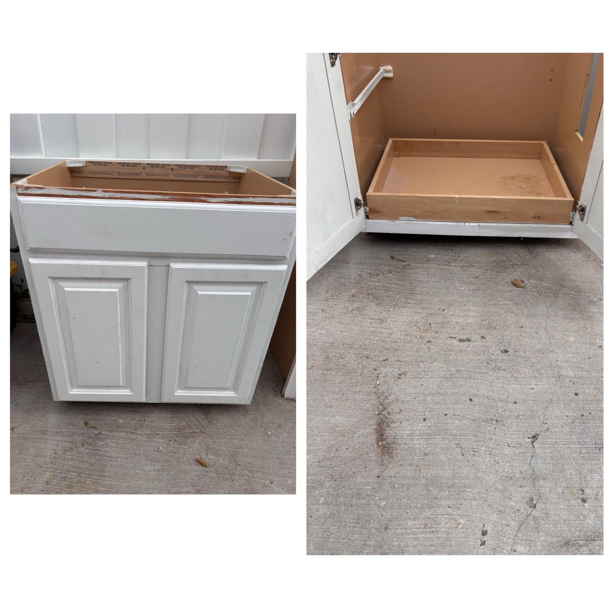 Cabinet With Bottom Pull Out Storage Drawer 29.5 x 32x 24