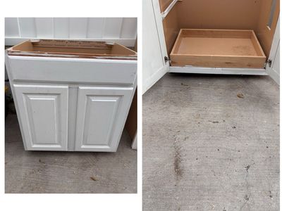 Cabinet With Bottom Pull Out Storage Drawer 29.5 x 32x 24
