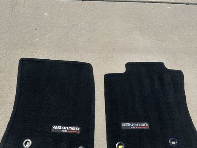 Toyota 4Runner TRD Off-Road OEM Black Carpet Floor Mats Front Pair