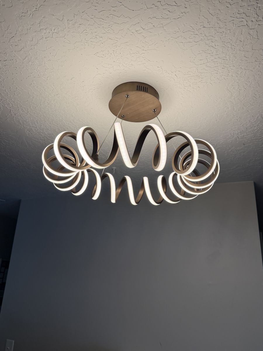 Beautiful, unique, Jonathan Y Cursive Chandelier