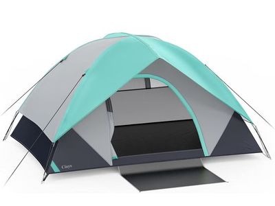 Ciays 2-Person Camping Tent with Removable Rainfly - New Teal