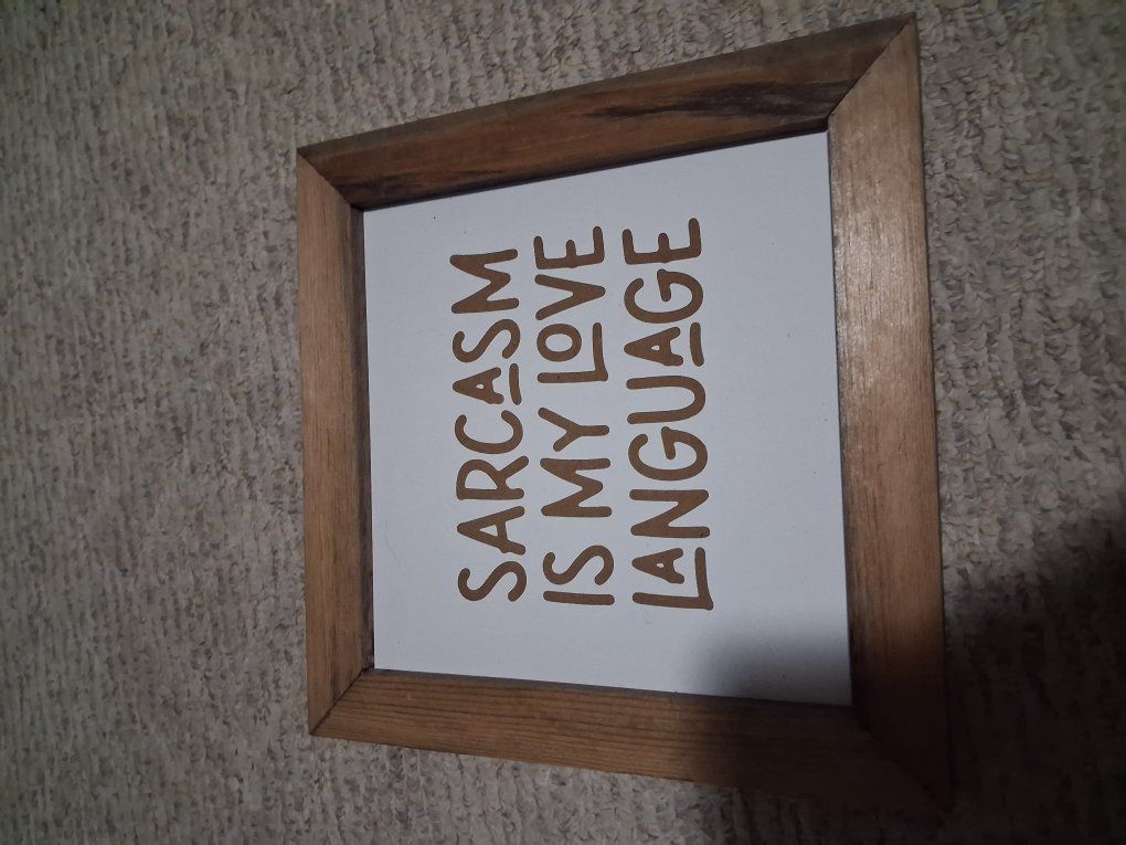 Super cute wooden sign