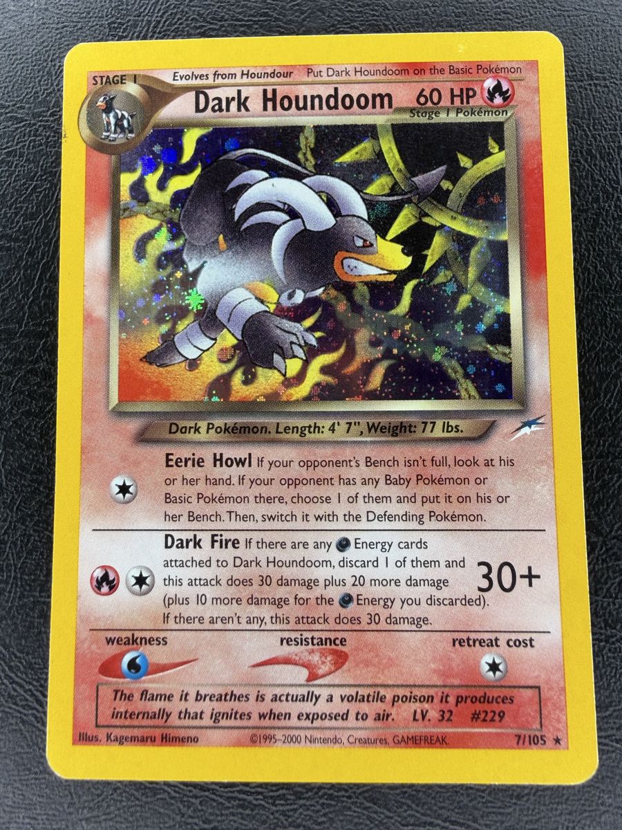 Pokémon Dark Houndoom 7/105 Neo Destiny Holo NM/LP WOTC