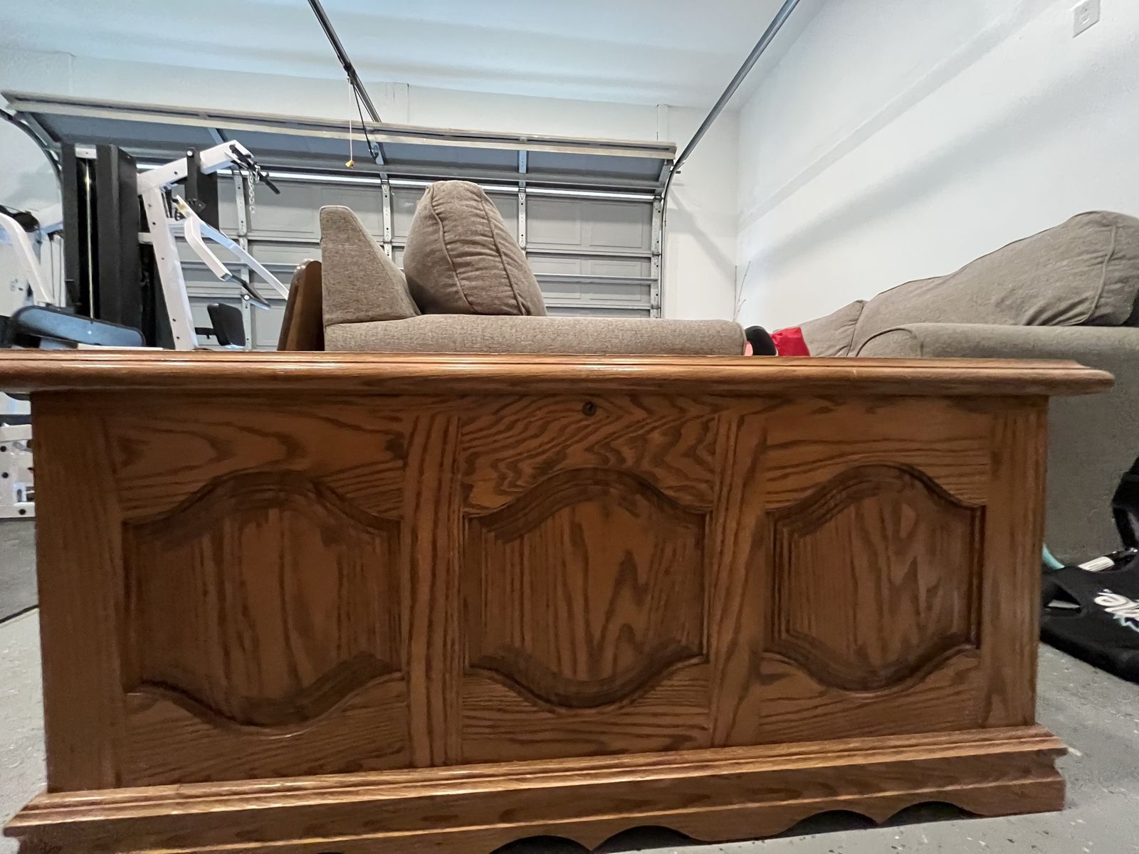 Wooden Cedar Storage Chest Blanket Box