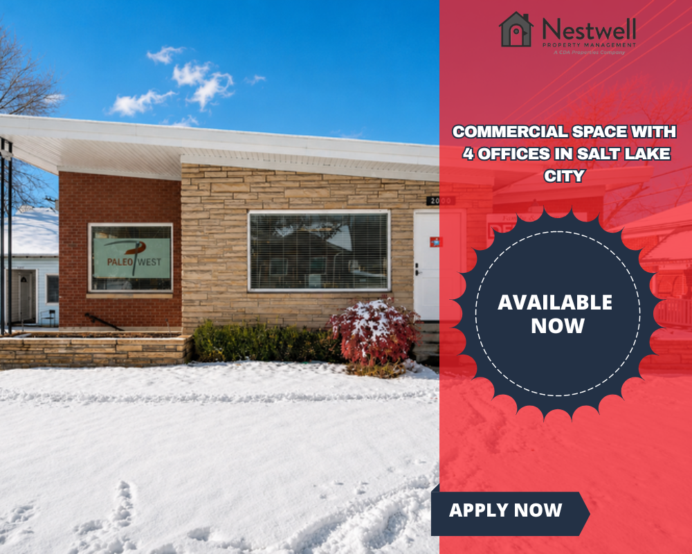 Commercial Space with 4 Offices - Salt Lake City, Great Location!