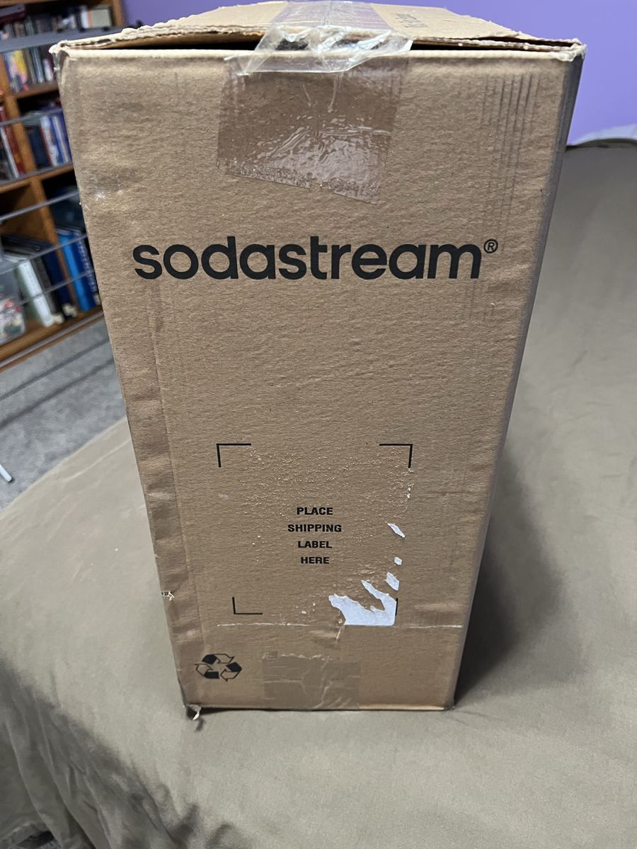 SodaStream Terra Black Bundle with Bubly Drops - New, Sealed (2 Cylinders)