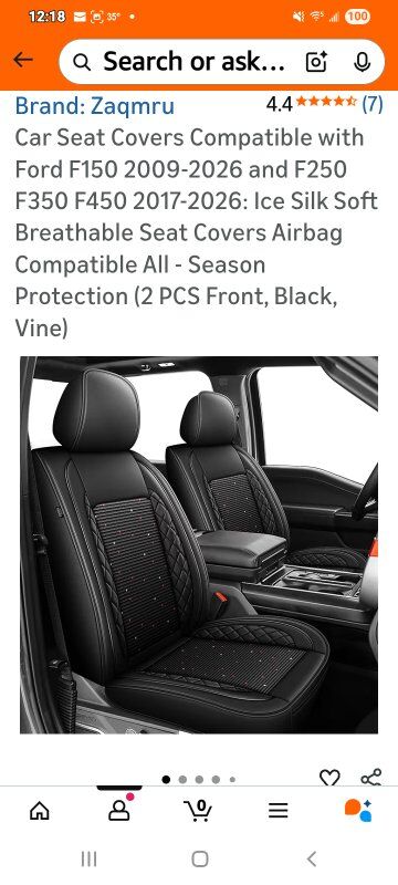 New in Box! Ford F150/250/350/450 Seat Covers (FRO