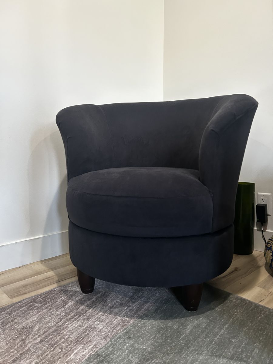 Navy Swivel Accent Chair