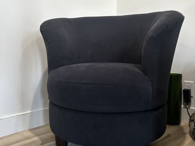 Navy Swivel Accent Chair