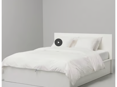 IKEA Malm white bed frame (Full)