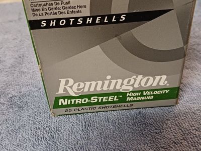 New box Remington Nitro-Steel High Velocity Magnum 16 Gauge 2 3/4" 1 5/16 oz Shot #4 Shotshells. Plus 11 older misc.16 ga rounds