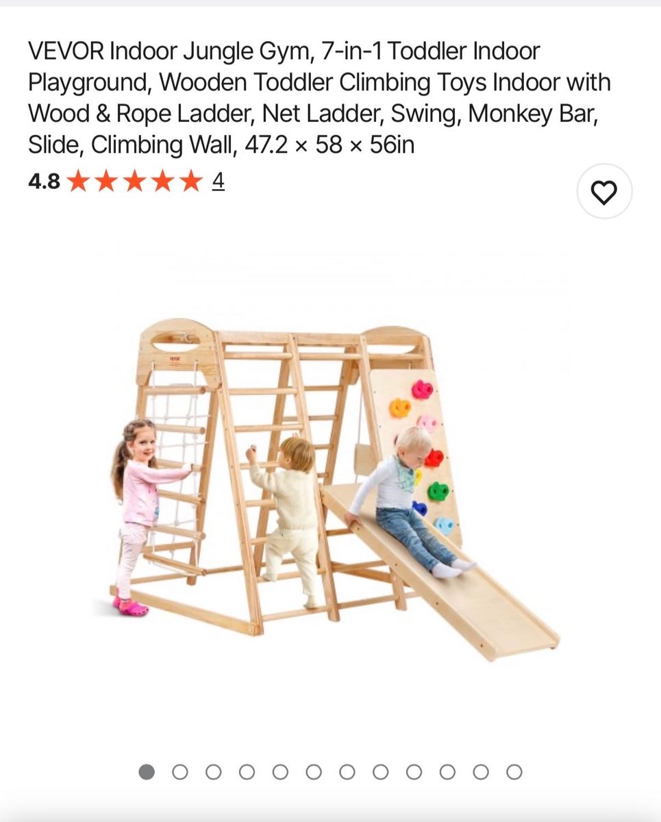 Indoor Jungle Toddler  Gym 7in1