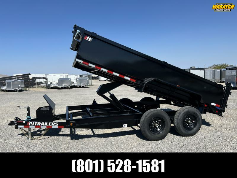 PJ Trailers 7x14 14k Channel (D7) Dump Trailer