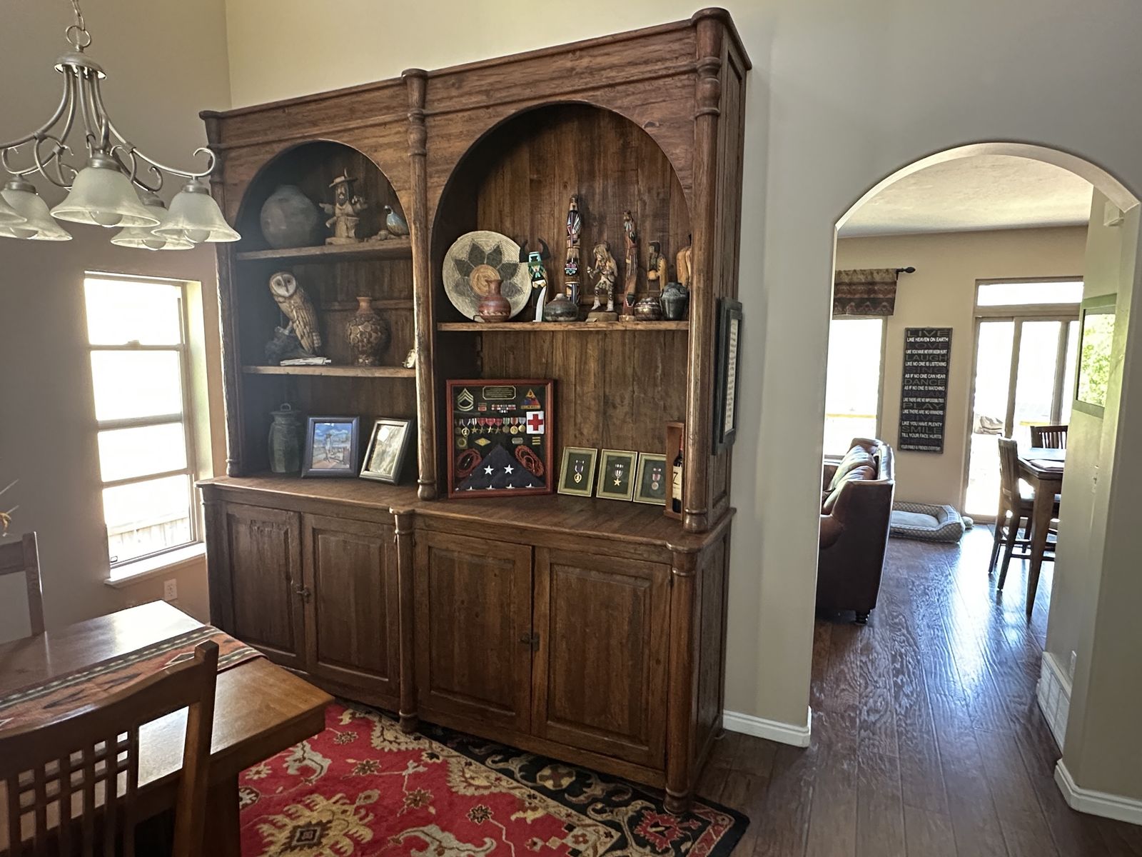 Rustic Hutch/Cabinet - Solid Wood -Large Statement Piece
