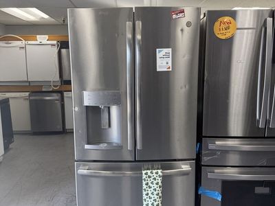 HURRY! NICE GE FRENCH DOOR FRIDGE W-WARRANTY