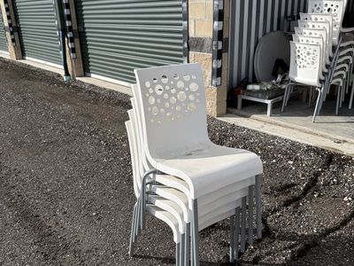 White Stackable Chairs