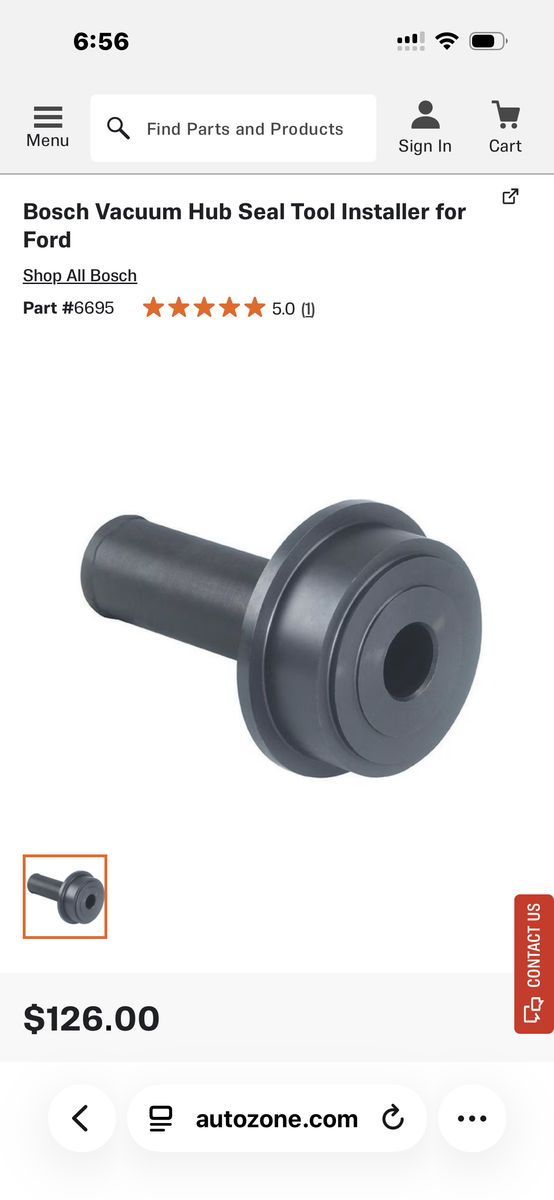 Ford Excursion Axle Shaft Seal Installer