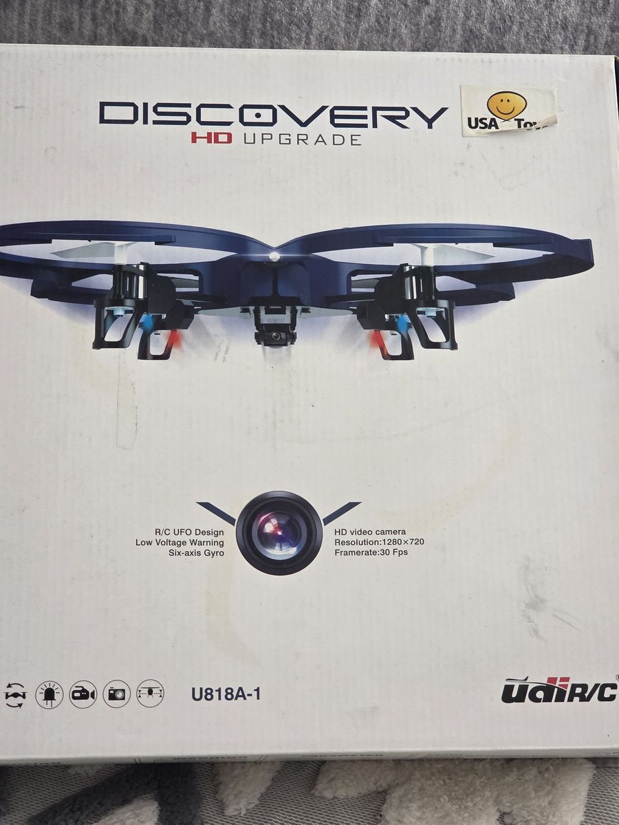 UDI RC U818A Camera Drone Discovery HD+ Withe controller