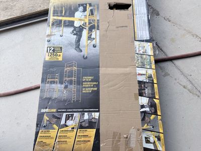 Metaltech Safe Climb 6' Baker Scaffold - 12' Reach, 1250lb Capacity, Stackable